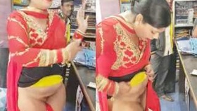 South Asian transgender person undressed and soliciting funds