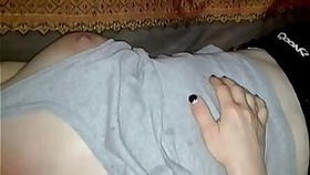 found my sleeping sister with her tits out nip slip !