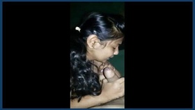 An Indian girlfriend's impressive oral skills leave her partner stunned