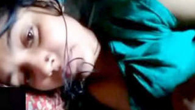 Indian wife reveals her breasts during a video chat