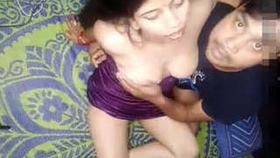 Indian matron's breast sucking