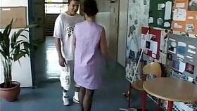 German Cleaning Woman fucked by young guy