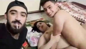 Chubby aunty moans in pleasure during steamy threesome
