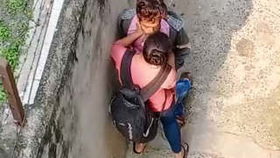 Indian college student's romantic encounter in the open air