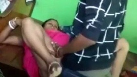 Indian neighbor's wife has fun with young man for the first time