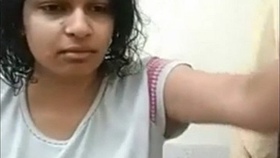 A young and lovely Desi girl records her own intimate video