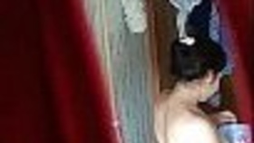 Secretly recorded video of Indian sister-in-law bathing