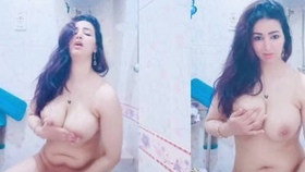 Indian sister sensually bathes