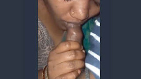 Indian wife performs a sensual oral sex act