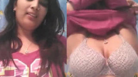 Indian beauty records self-shot video with audio for boyfriend