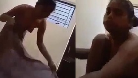 A young woman indulges in oral sex after intercourse and it's captured on camera