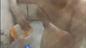 Secretly recorded video of an Indian girl bathing