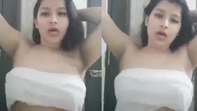 A stunning Bangladeshi woman shares her newest erotic display