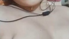 Indian woman reveals her breasts during video call