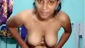 Indian college girl reveals her intimate parts on camera