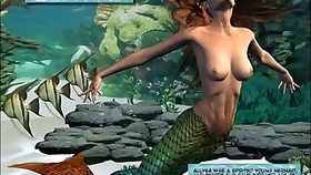 3D Comic Mermaid
