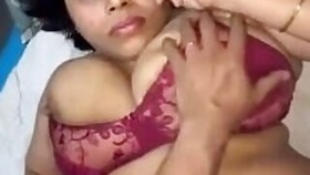 Chubby wife fucks her husband with sound
