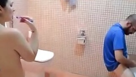 American NRI forcibly fucked Indian girl from hotel staff in bathroom