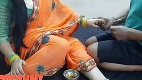 Desi bhabhi sexy massage and fuck session with brother-in-law