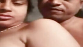 Busty indian aunty with boss