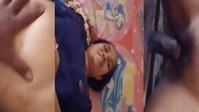 South Indian aunty fucking in missionary style