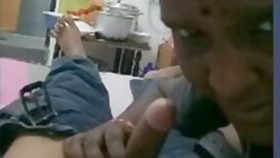 Desi village aunty sucking lover cock