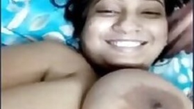Desi big boobs with her husband