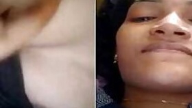 Indian female take clothes off to discover XXX boobies