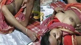 Dehati couple foreplay sex on cam during the lockdown