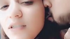 Desi's lover fucks in a standing position.