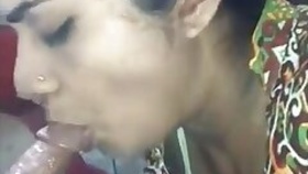 Desi kaamwali bai gives a blowjob