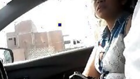 Driver shows off his big dick to hot Grl
