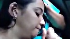 Superb beautiful girl Desi sucks in the car like a pro