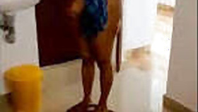 Auntie Desi got caught naked after her bath.