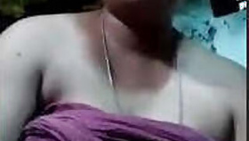 Nepalese Girl Shows Her Huge Round Tits