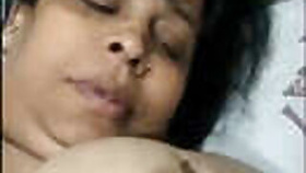 Desi Bhabhi on camera with her boobs